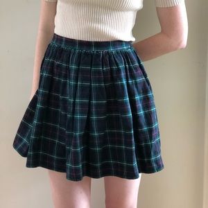 AA Plaid Flannel Mini Skirt